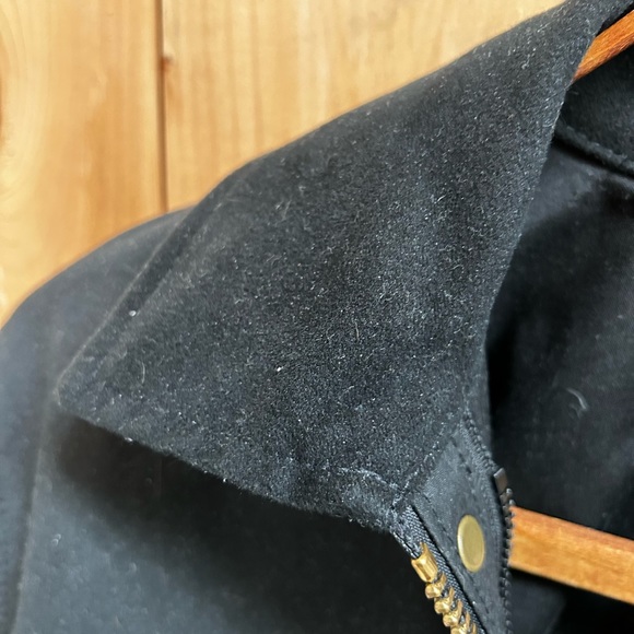 Filson Cover Cloth Mile Marker Coat - Small, Black. INCLUDES add-on Filson Hood. - Picture 6 of 16